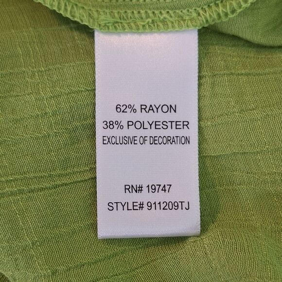 COUNTERPARTS XL TUNIC CROCHET ACCENT 3/4 BELL SLEEVES SHARK BITE HEM LAGENLOOK - Picture 8 of 8